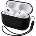 thumbnail image 1 of Compatible with AirPods Pro 2 Case 2022, Full Protective Hybrid Silicone for AirPods Pro 2nd Generation Case, Front LED Visible Skin Cover, 1 of 15