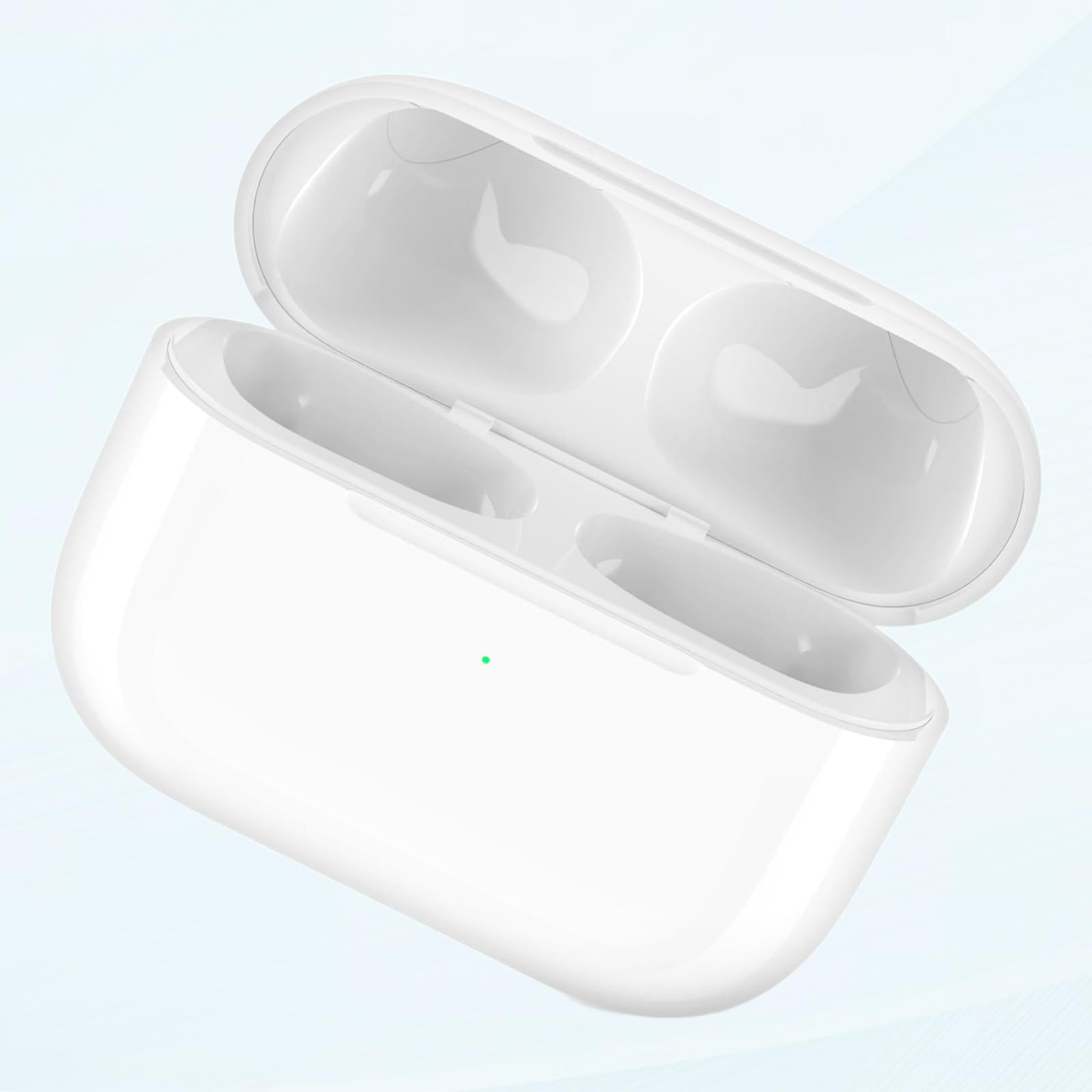 Compatible with AirPods Pro Charging Case Replacement Wireless Charging Case for AirPods Pro Case Support Bluetooth Sync Button White
