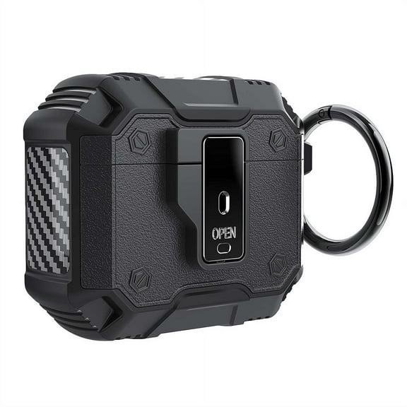 Compatible with Airpods 4th Generation Case, Military Grade Shock-Absorbing Automatic Snap Switch Secure for New Airpods 4 Charging Cover