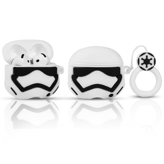Compatible with Airpods 4 Case Protective Funny Cute Cartoon Slim Cover with Keychain
