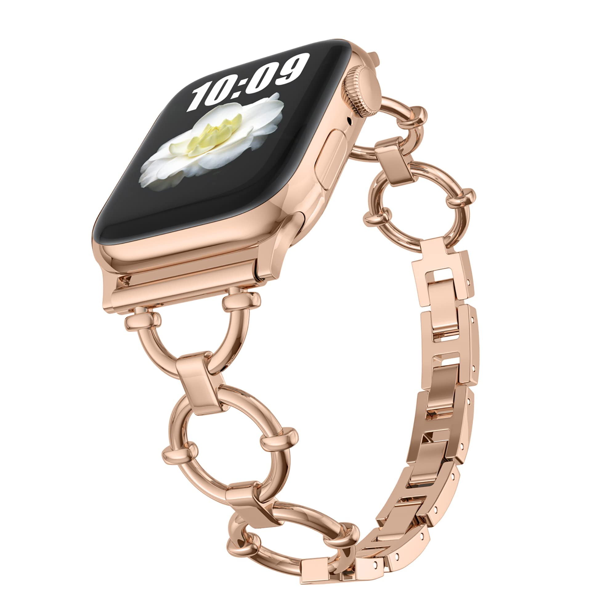 Compatible with Apple Watch Band 38mm 40mm 41mm Metal Bands Fashion