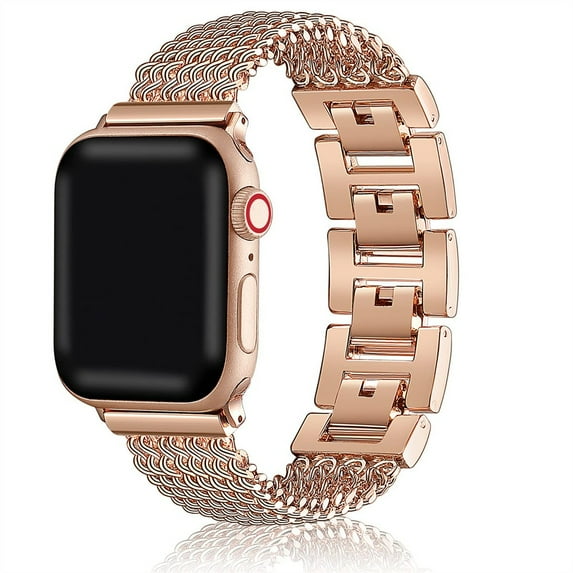 Compatible with Apple Watch Band 41mm 45mm 38mm 40mm 42mm 44mm ,Metal Jewelry Wristband Strap Replacement for iWatch Series 5 4 3 2 1 7 6