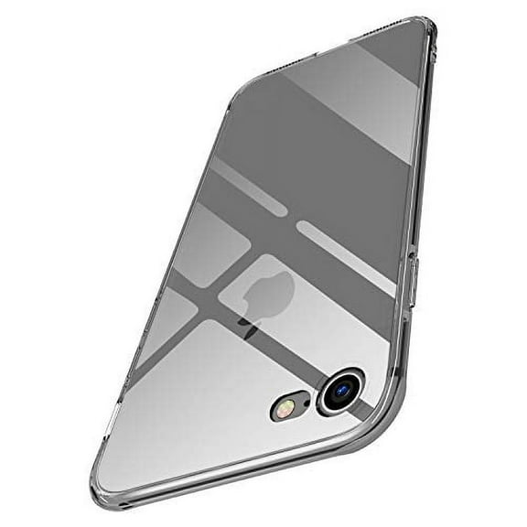 Compatible with Apple iPhone SE2020/ iPhone 7/8 Clear Anti-Yellowing Smoke Black