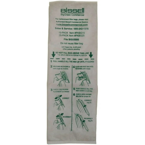 Compatible with Bissell Pkbg10 Bags