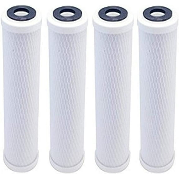 Compatible with CB3 Carbon Block Undersink Replacement Water Filters 4 Pack Cartridge by CFS
