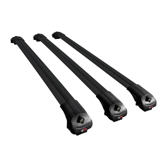 Compatible with Chevrolet Traverse 2018-2024 ACE-1 Model Car Roof Rack Cross Bar Black Aluminium 3 Bars