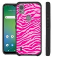 thumbnail image 1 of Compatible with Cricket Icon 5; Hybrid Fusion Guard Phone Case Cover (Light Pink Zebra Skin), 1 of 2