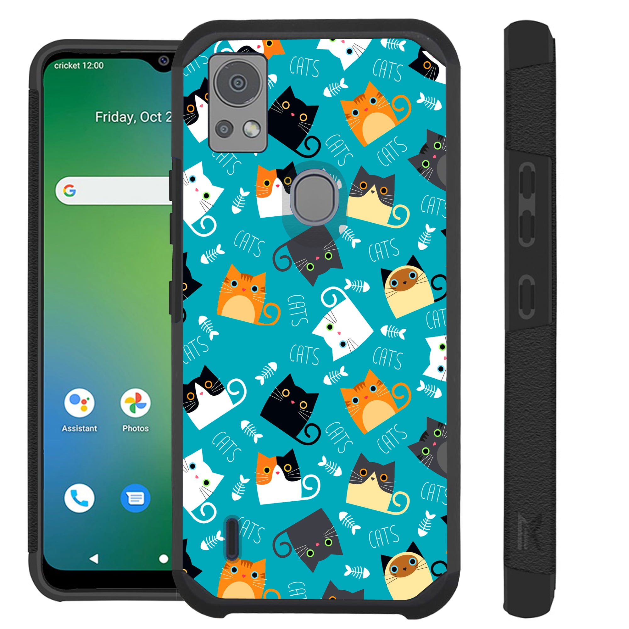 Compatible with Cricket Icon 5; Hybrid Fusion Guard Phone Case