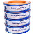 thumbnail image 1 of Compatible with Diaper Genie Pails, 4-Pack, 1300count, 1 of 4