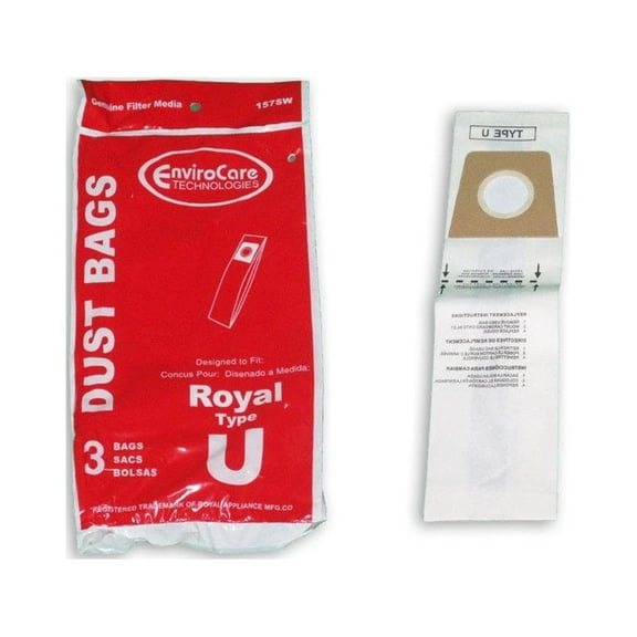 Compatible with Dirt Devil 3-920750-001 Upright Type U Magna Featherlite Vacuum Cleaner 3 Bags # 157SW