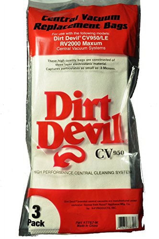 Compatible with Dirt Devil CV950, CV950LE, RV2000 Maxum Compatible with