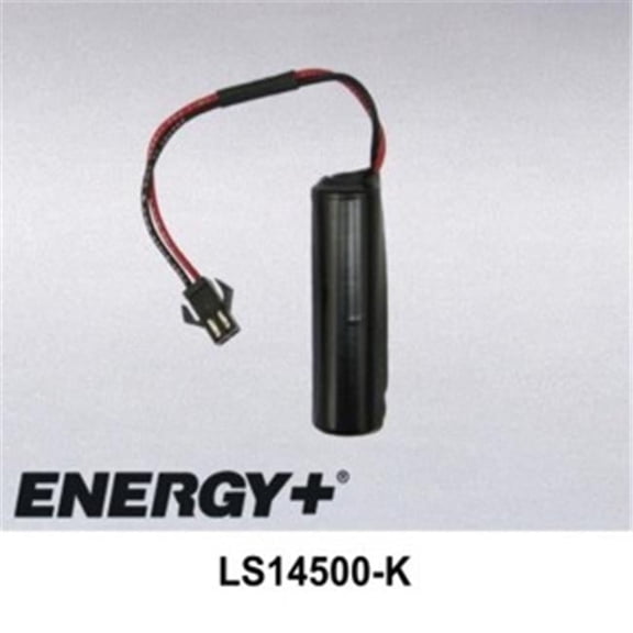 Compatible with ENERGY Replacement Battery For Kawasaki Robot Control - Black Heat Shrink