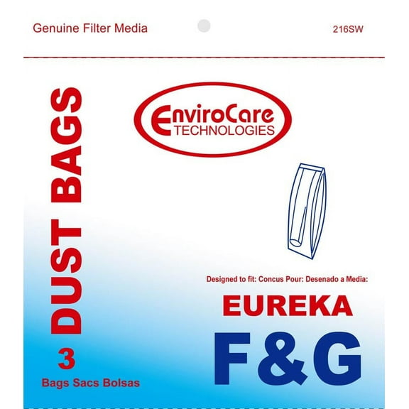 Compatible with Eureka F & G F and G Upright Vacuum Bags: 54 Bags