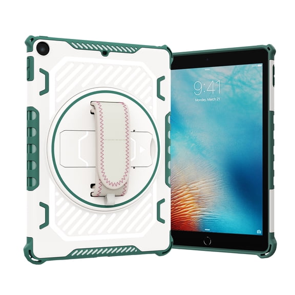 Compatible with FLOODKING iPad 9.7 2017 ,360° Rotating Stand Case,Drop-proof