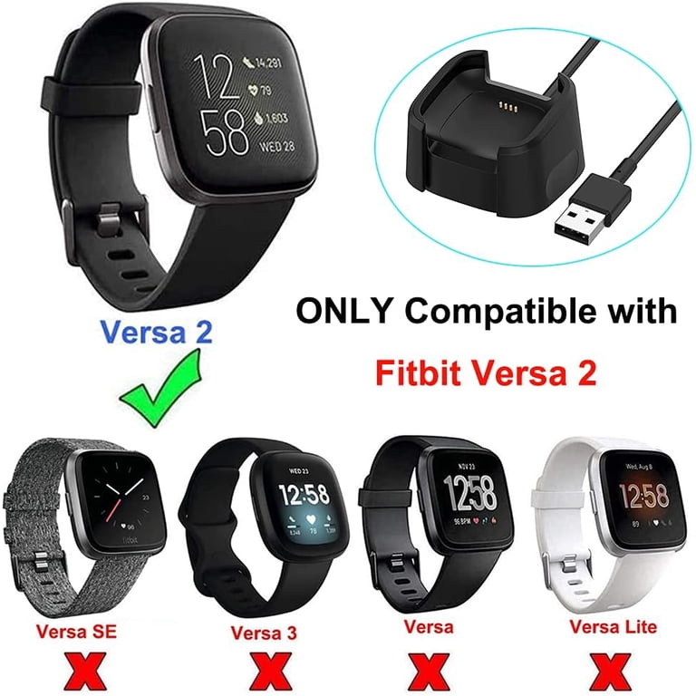 Official Fitbit Versa 3 / Sense Charging Cable ,Black