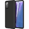 thumbnail image 1 of Compatible with Galaxy Note 20 Case Liquid Silicone Case Gel Rubber Bumper Slim Fit Phone Case for Samsung Galaxy Note 20 5G 2020, Black, 1 of 6