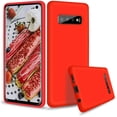 thumbnail image 1 of Compatible with Galaxy S10 Case, Liquid Silicone Microfiber Cloth Lining Full Body Cover with Screen & Camera Protection 6.1 inch 2019, Red, 1 of 7