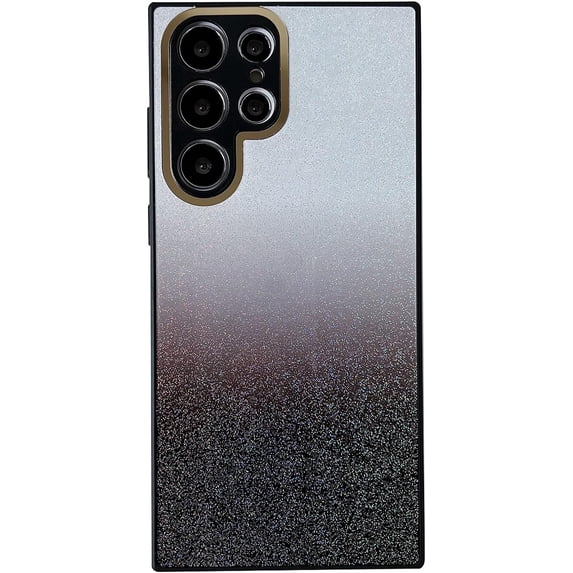 Compatible with Galaxy S23 Ultra Bling Case Gradient Glitter Luxury Plating Sparkly Fashion Luxury Protection Shockproof Case for Women Girls