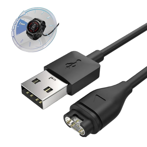 Compatible with Garmin Watch Charger Cable USB Charging Cable, USB Charger Charging Cable Cord Fit for Garmin Fenix 5 5S 5X, Vivoactive 3, Vivosport