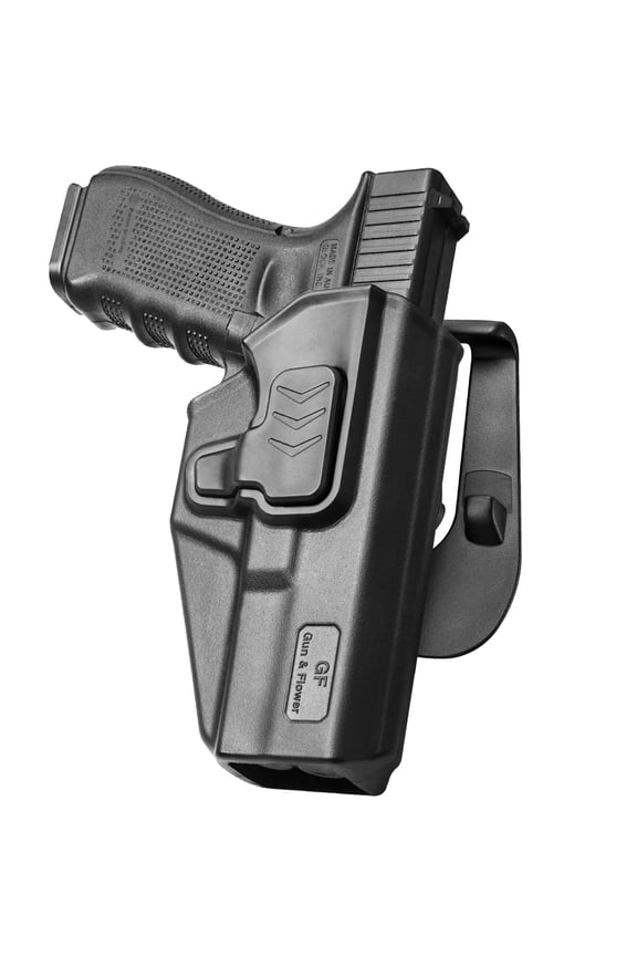 Compatible with Glock 17 Holster, Polymer OWB Holster Fits G17/19/31/32(Gen1-5), G22/23 (Gen 1-4), G19x/45. Level II Retention/360 Adj.. Right Hand