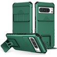 thumbnail image 1 of Compatible with Google Pixel 8 Pro Case with Slide Camera Cover, Google Pixel 8 Pro Phone Case with Stand Shockproof Hard PC Cases (Dark Green), 1 of 14