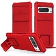 thumbnail image 1 of Compatible with Google Pixel 8 Pro Case with Slide Camera Cover, Google Pixel 8 Pro Phone Case with Stand Shockproof Hard PC Cases (Red), 1 of 7