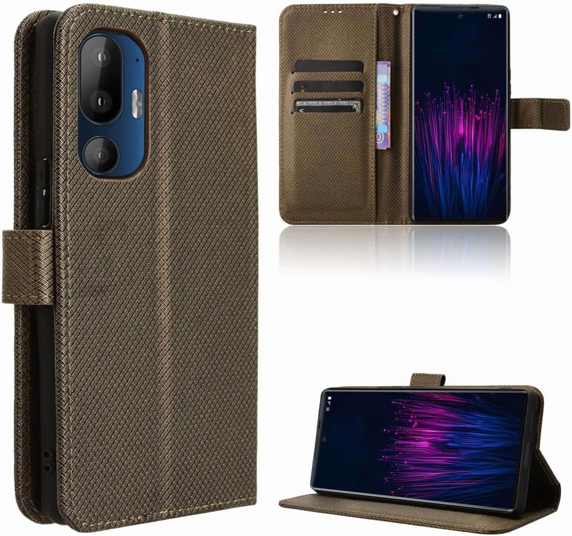 Pixfab Leather Wallet Case For HMD Pulse Pro/Pulse+ Plus - RFID Blocking, Flip Cover With Card Slots