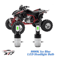 thumbnail image 1 of Compatible with Honda TRX450R 2006-2012, 2-Pack H6M H6 Led Headlight Bulbs Motorcycle Bulb, 1700lm 8000K Ice Blue, 12v-24v DC, 1 of 11