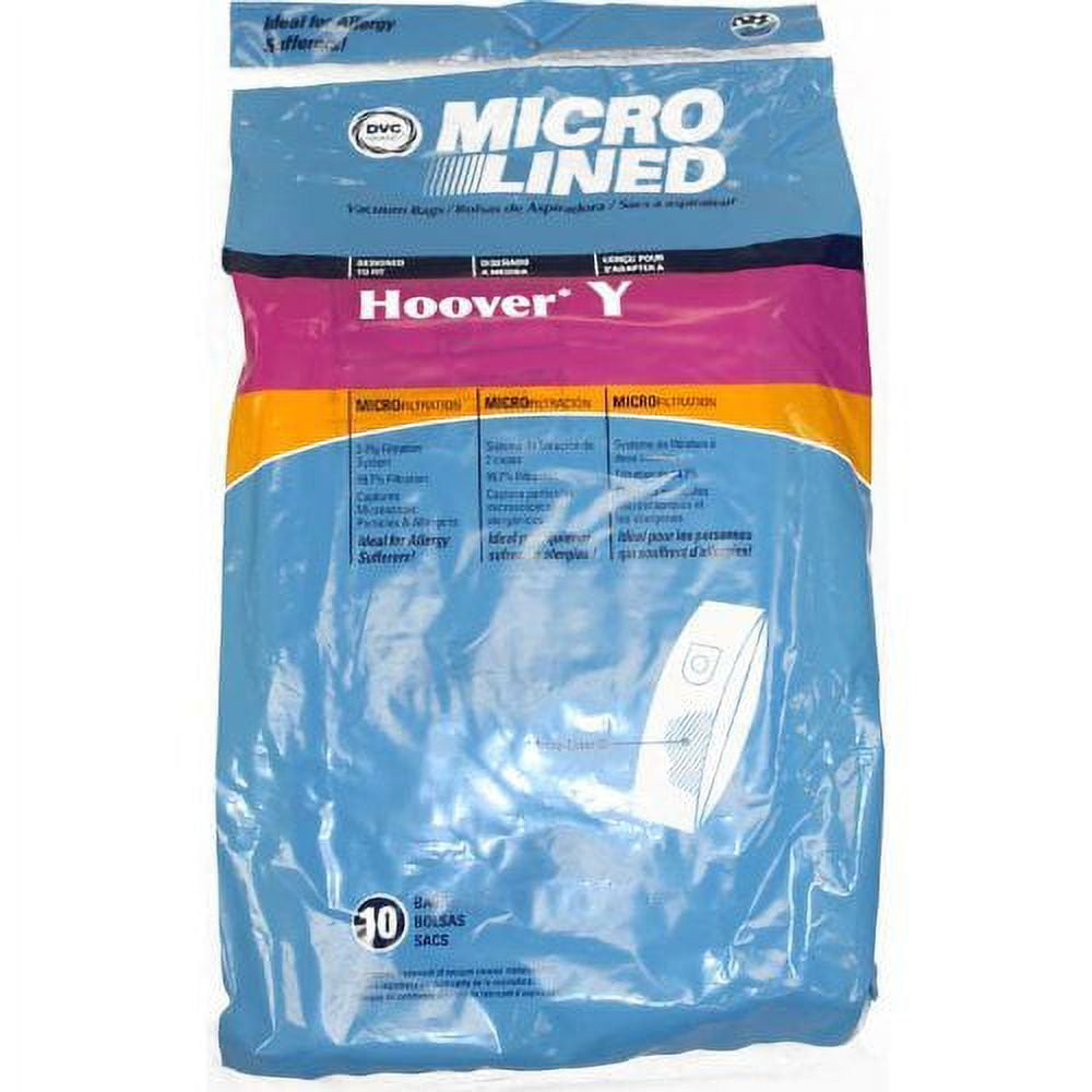 Compatible with Hoover (20) Type Y WindTunnel Upright Vacuum Bags, Made in USA. 20 Bags (20)