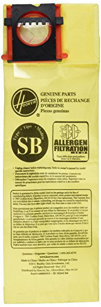 Compatible with Hoover Paper Bag, Type Sb Ch50105 (Pack of 10)