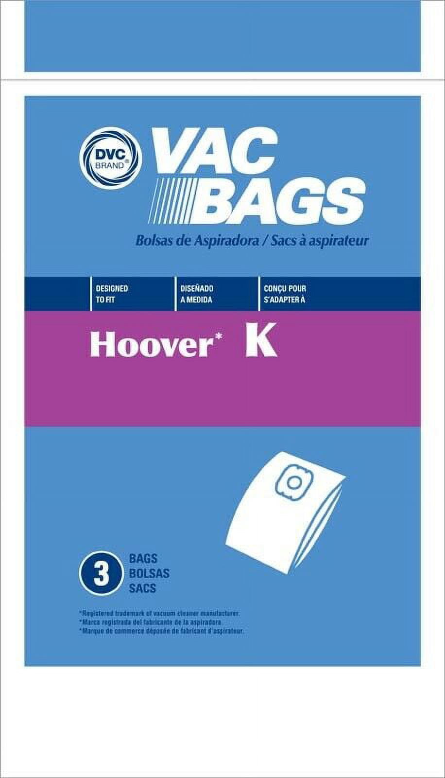 Compatible with Hoover Style K Vacuum Cleaner Bags by DVC Made in USA [ 150 Bags ]