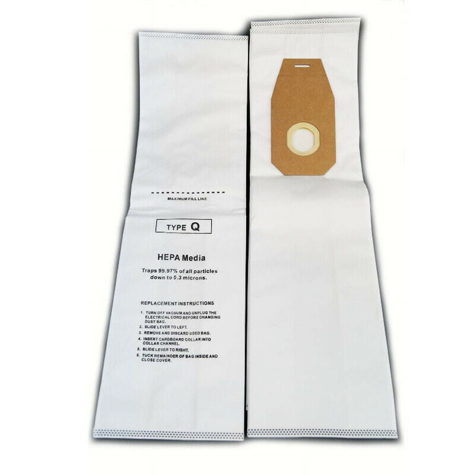 Compatible with Hoover Style Q Synthetic HEPA Vacuum Cleaner Bags by DVC Made in USA [ 9 Bags ]