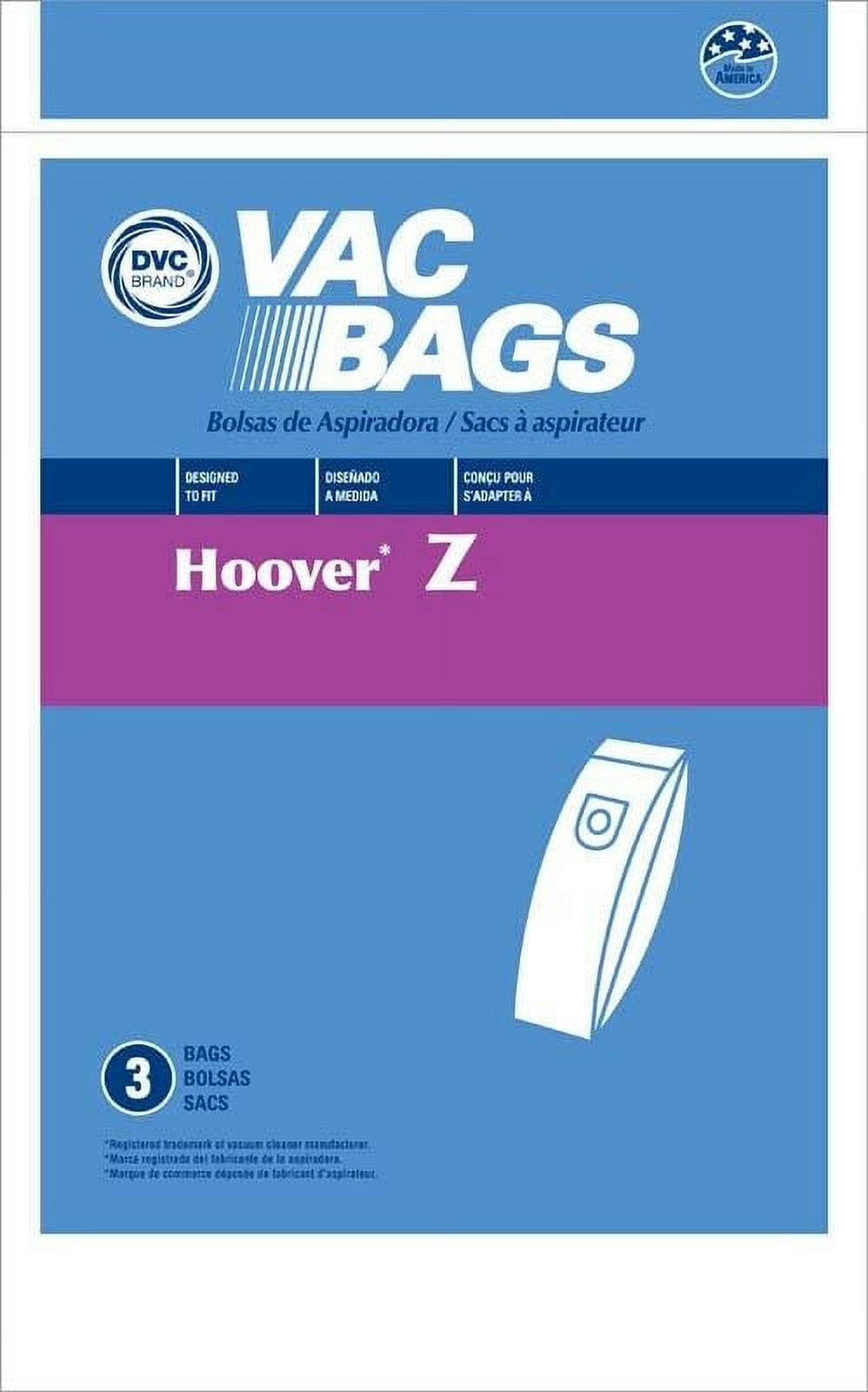 Compatible with Hoover Style Z Vacuum Cleaner Bags by DVC Made in USA [ 18 Bags ]
