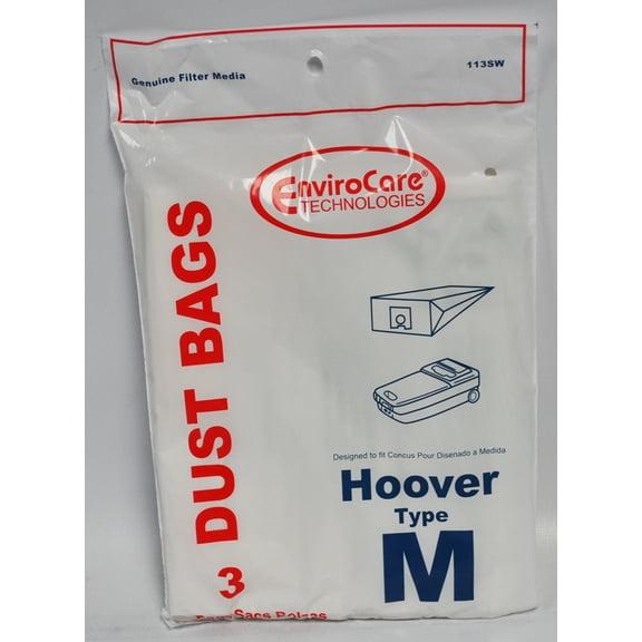 Compatible with Hoover Type M Canister Vacuum Cleaner Bags