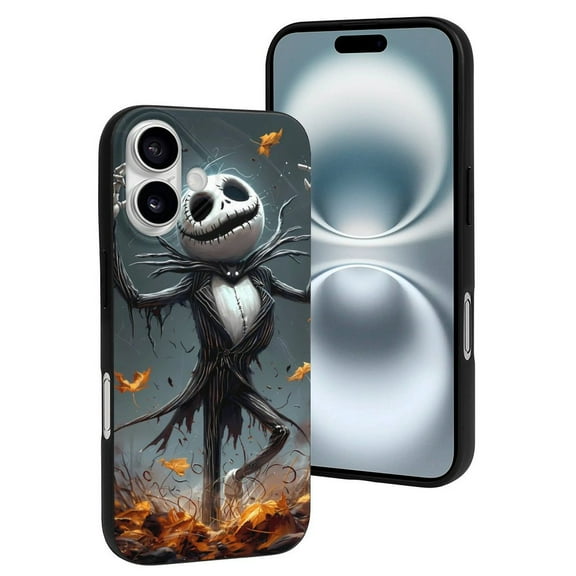 Compatible with Iphone 16 Case - Cute Soft Halloween Dancing Skeleton Man Silicone Case Compatible with Iphone 16 Phone Case for Women Men