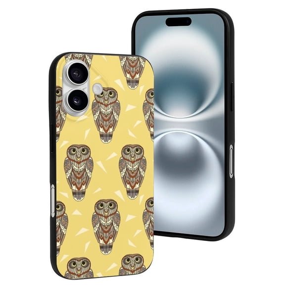 Compatible with Iphone 16 Case - Cute Soft Indian Style Owl Silicone Case Compatible with Iphone 16 Phone Case for Women Men
