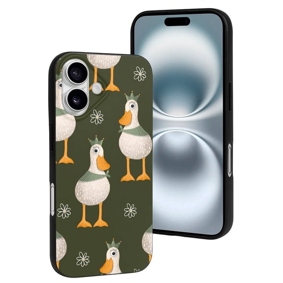 Compatible with Iphone 16 Case - Cute Soft Mallard Ducks Wild Birds Silicone Case Compatible with Iphone 16 Phone Case for Women Men