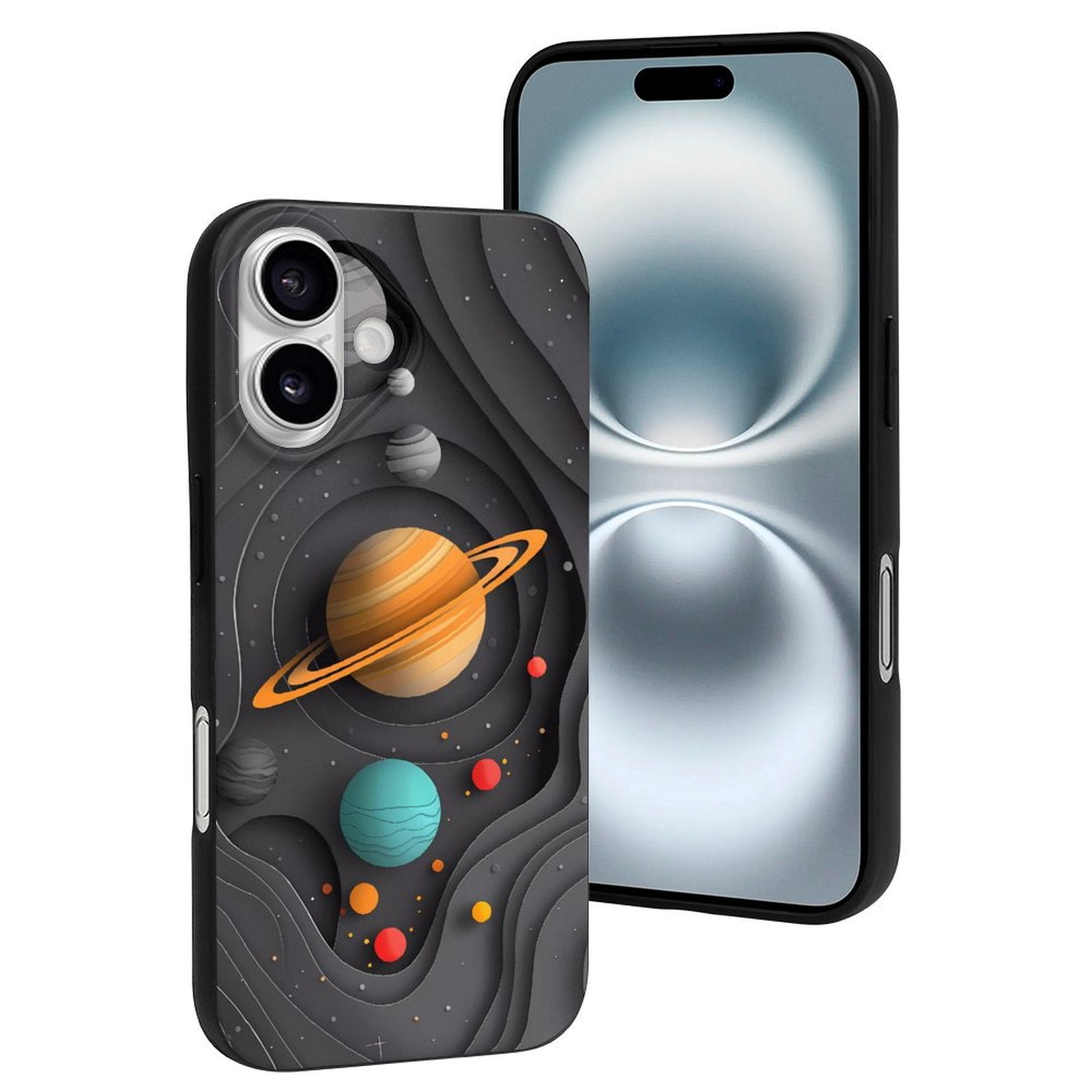iPhone・スマホケース Society6 Solar System by Terry Fan Amazon.com: iPhone 12 Pro Max Flat Solar System Satire