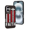 thumbnail image 1 of Compatible with Iphone 16 Case - Cute Soft USA Flag Cross Silicone Case Compatible with Iphone 16 Phone Case for Women Men, 1 of 6