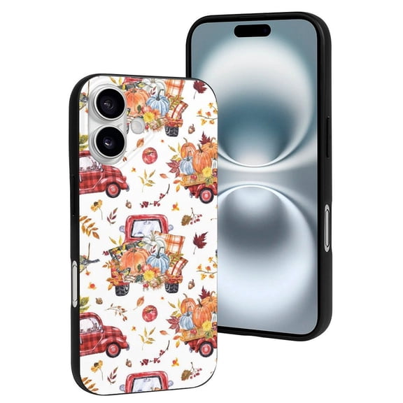 Compatible with Iphone 16 Case - Cute Soft Watercolor Fall Silicone Case Compatible with Iphone 16 Phone Case for Women Men
