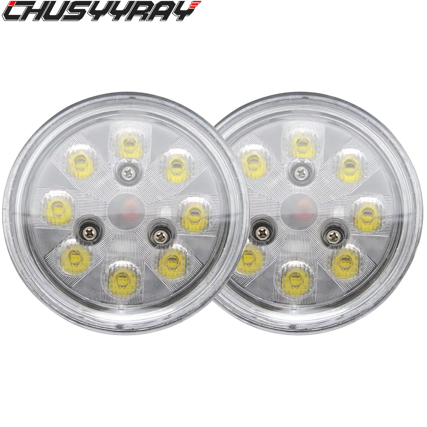 Compatible with John Deere Tractor 2520 2PCS Par36 24W LED Work Lights Headlights AR48723