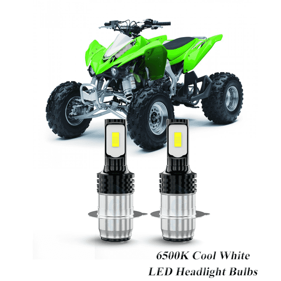 Compatible with Kawasaki KFX450R 2008-2014, 2-Pack H6 H6M Led Headlight Bulbs Motorcycle Bulb,1700lm 6500K Cool White, 12v-24v DC