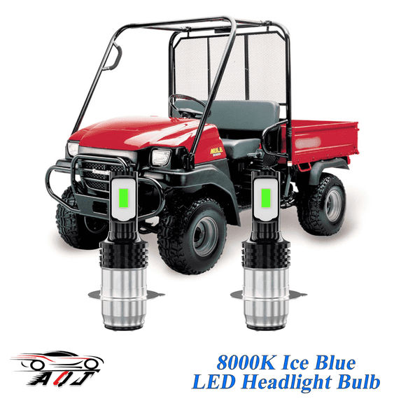 Compatible with Kawasaki Mule 3000 3010 2003-2008, 2-Pack H6M H6 Led Headlight Bulbs Motorcycle Bulb, 1700lm 8000K Ice Blue, 12v-24v DC