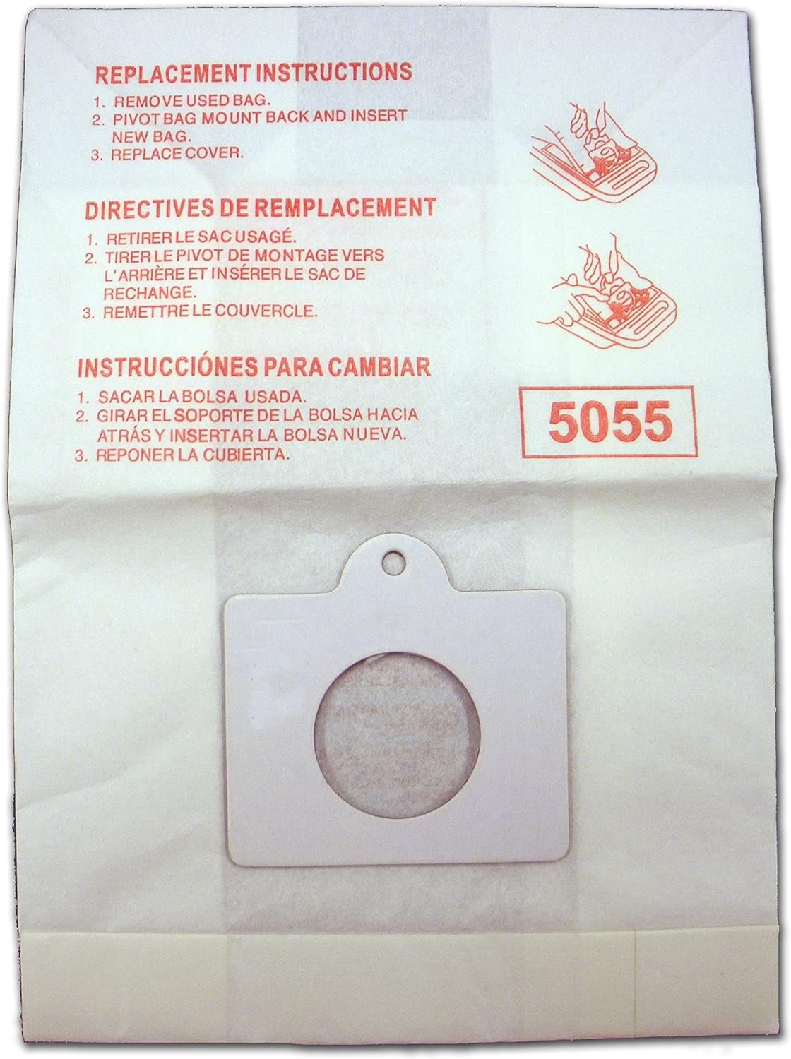 Compatible with Kenmore 5055, 50557, 50558 Style C/Q Canister Vacuum Bags 3 pack