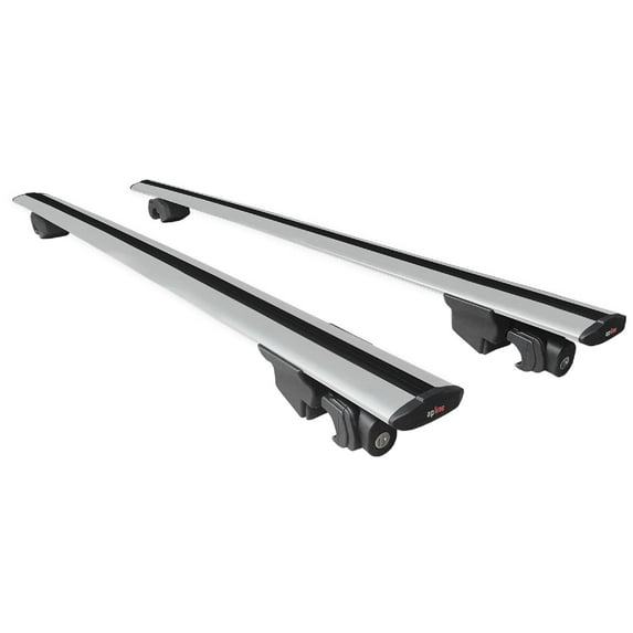 Compatible with Land Rover Range Rover Velar 2018-2024 HOOK Model Car Roof Rack Cross Bar Grey Aluminium 2 Bars