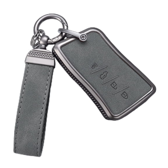 Compatible with Lexus Key Fob Cover with Keychain Leather Key Case Protector Fit for Lexus ES350 ES300h UX200 LS500 LS500H LC500 LC500h Smart Key