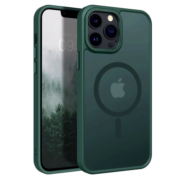 Compatible with Magsafe Shockproof, for iPhone 15promax/Cangling Green Stand Case Wireless Charging Invisible Holder Cover