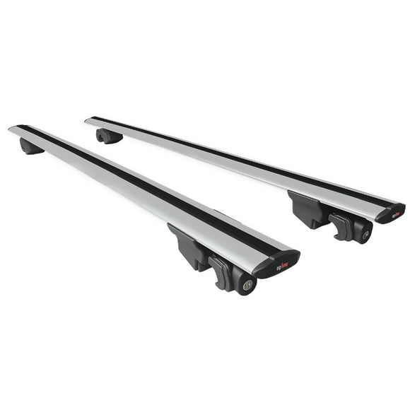 Compatible with Mazda CX-5 2017-2025 HOOK Model Car Roof Rack Cross Bar Grey Aluminium 2 Bars