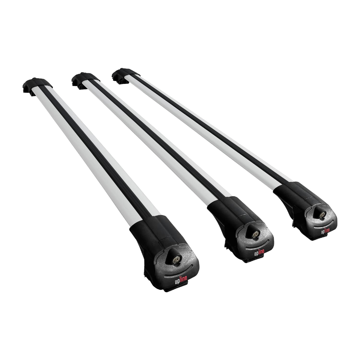 Barre Portatutto In Alluminio Nero Per Mercedes Vito Tourer (W447) 2014-2025 - Kit 3 Barre Con Staffe, Capacità 75kg In Movimento