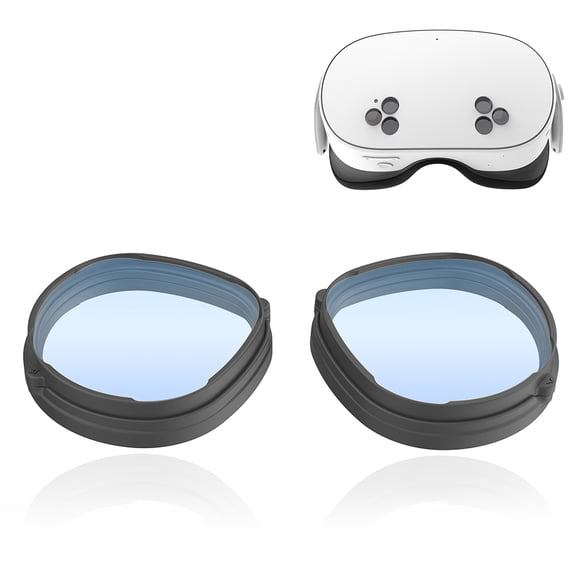 Compatible with Meta Quest 3S VR Lenses Frame - Anti-Blue Light HD Snap-On Frame for VR Headset Accessories-With 0° lens